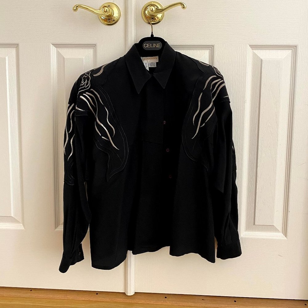 Black Silk Blouse